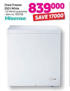 Hisense 250L Chest Freezer White
