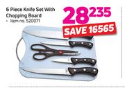 6 Piece Knife Set With Chopping Board
