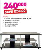 Enzo TV stand Entertainment Unit Black