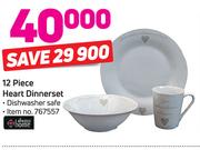 Always Home 12 Piece Heart Dinnerset