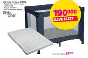 Little Vito Camp Cot (Navy Or Red)-Each