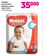 Huggies Dry Comfort Nappies Jumbo Size 376's Pack