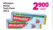 Whitedent Herbal Tooth Pqaste-250g Each