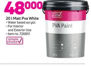 Simple Choice 20L Matt PVA White