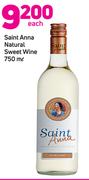 Saint Anna Natural Sweet Wine-750ml