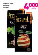 Pick And Peel Assorted Juice-1L Each