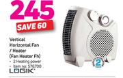 Logik Vertical Horizontal Fan/Heater