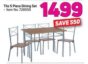 Tilo 5 Piece Dining Set
