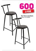 Bar Stool And Back-For 2