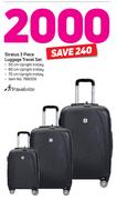 Travelwize Stratus 3 Piece Luggage Travel Set
