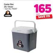 Pride Cooler Box 25Ltr Silver-Each