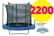 Horizon Bounce Trampoline 8 Foot Combo