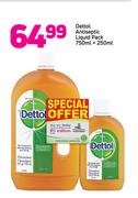 Dettol Antiseptic Liquid Pack-750ml + 250ml