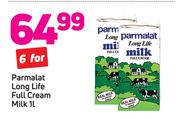 Parmalat Long Life Full Cream Milk-6 x 1Ltr