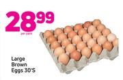 Large Brown Eggs 30's-Per Pack