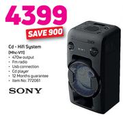 Sony CD- HiFi System MHC-V11