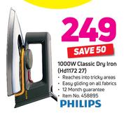 Philips 1000 W Classic Dry Iron HD1172 27