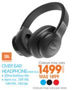JBL Over Ear Headphone -Each