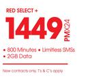 Apple iPhone X-On Red Select Plus