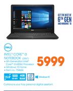 Dell Intel Core i3 Notebook 3567