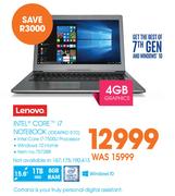 Lenovo Intel Core i7 Notebook IDEAPAD 510