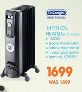 Delonghi 14 Fin Oil Heater KH771430CB