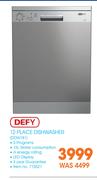 Defy 12 Place Dishwasher DDW181