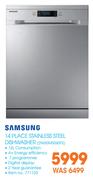 Samsung 14 Place Stainless Steel Dishwasher DW60M5060FS
