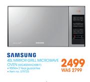Samsung 40Ltr Mirror Grill Microwave Oven MG402MADXBB F