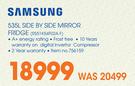 Samsung 535Ltr Side By Side Mirror Fridge RS51K54F02A F