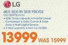 LG 687Ltr Side By Side Fridge GC-B247SLUV-A