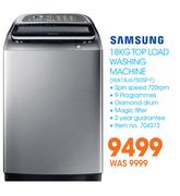 Samsung 18Kg Top Load Washing Machine WA18J6750SP F