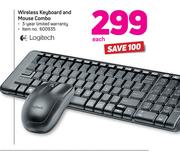 Logitech Wireless Keyboard & Mouse Combo-Each