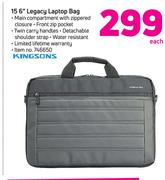 Kingsons 15.6" Legacy Laptop Bag-Each