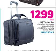 Kingsons 15.6" Trolley Bag-Each