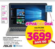 Asus 15.6" Intel Celeron Notebook X541NA-GQ278T