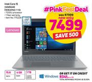 Lenovo 15.6" Intel Core i5 Notebook 1IDEAPAD 110
