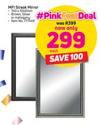 MFI Streak Mirror 740x1040 In Silver, Brown Or Mahogany-Each
