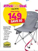 Camp Master Classic 200 Chair Grey