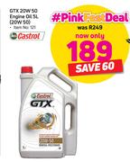 Castrol GTX 20W 50 Engine Oil 5L 20W 50