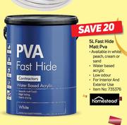 Homestead 5L Fast Hide Matt PVA