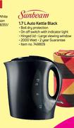 Sunbeam 1.7L Auto Kettle Black
