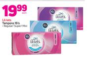 Lil Lets Tampons-16's Each