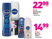 Nivea Roll On-50ml Each