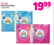 Lil Lets Maxi Duo Pads-Each