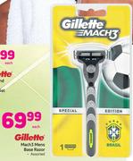 Gillette Mach 3 Mens Base Razor-Each