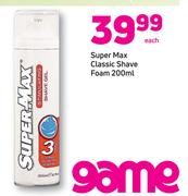 Super Max Classic Shave Foam-200ml