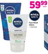 Nivea Men Face Wash-100ml Each