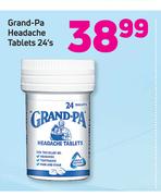 Grand Pa Headache Tablets-24's