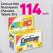 Centrum Kids Multivitamin Chewable Tablets-30's